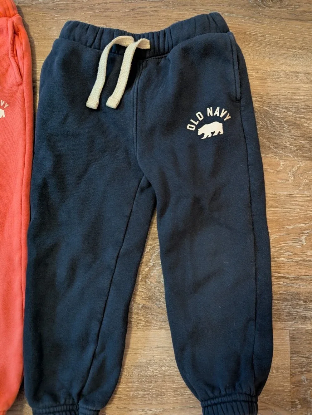 Old Navy Coral and Navy Kids Sweatpants Duo
